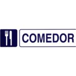 Rotulo Adhesivo 250x63 mm. Comedor