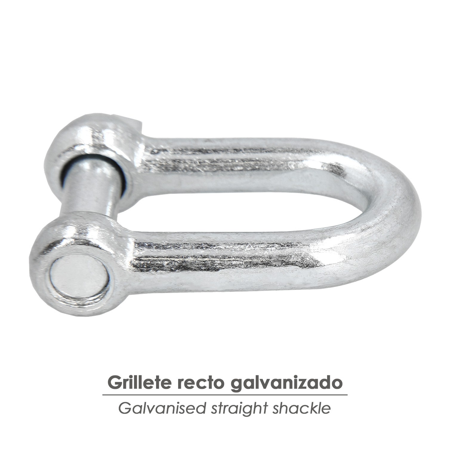 Grillete Recto Galvanizado 25 mm. 1" Uso Domestico