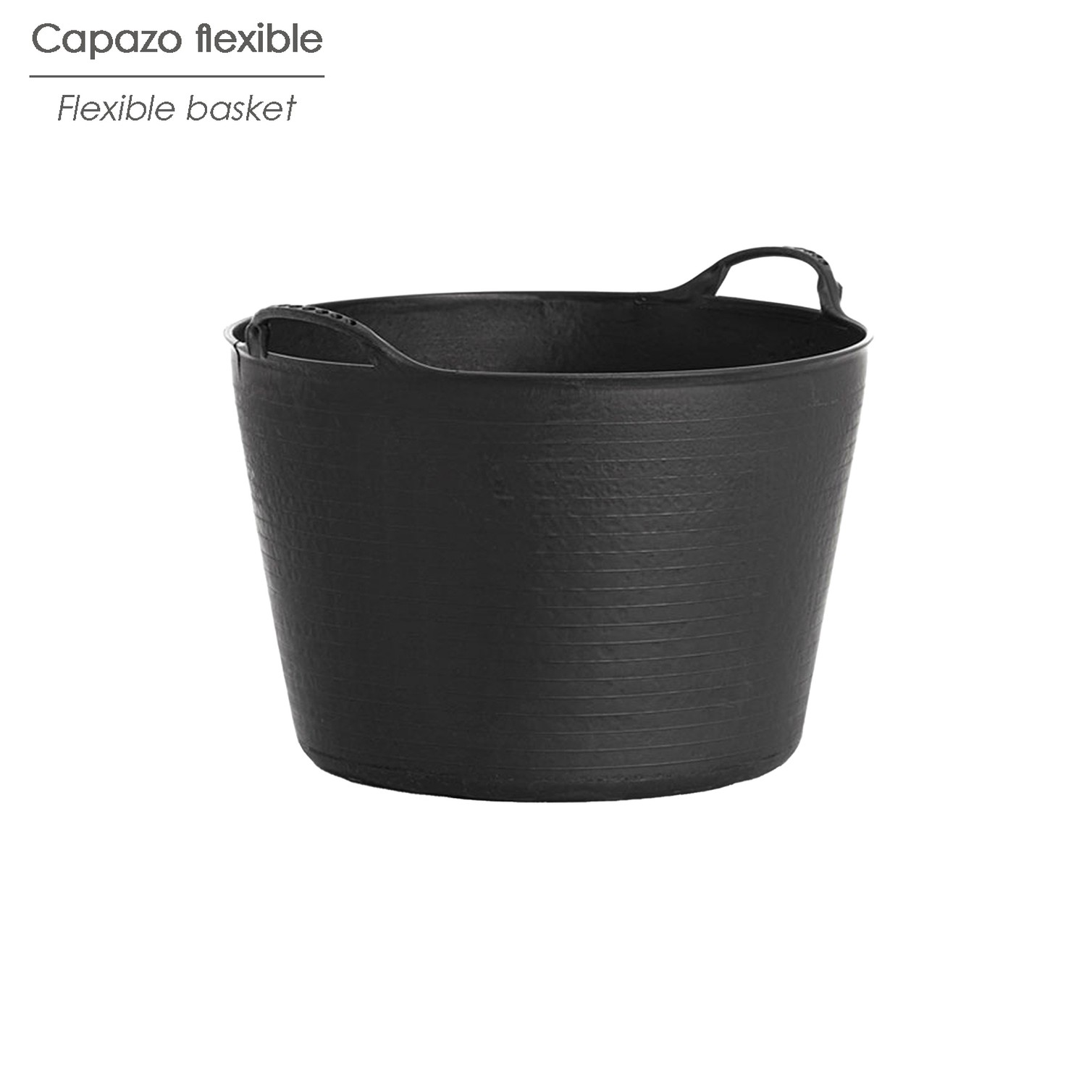 Capazo Plastico Negro Numero 42