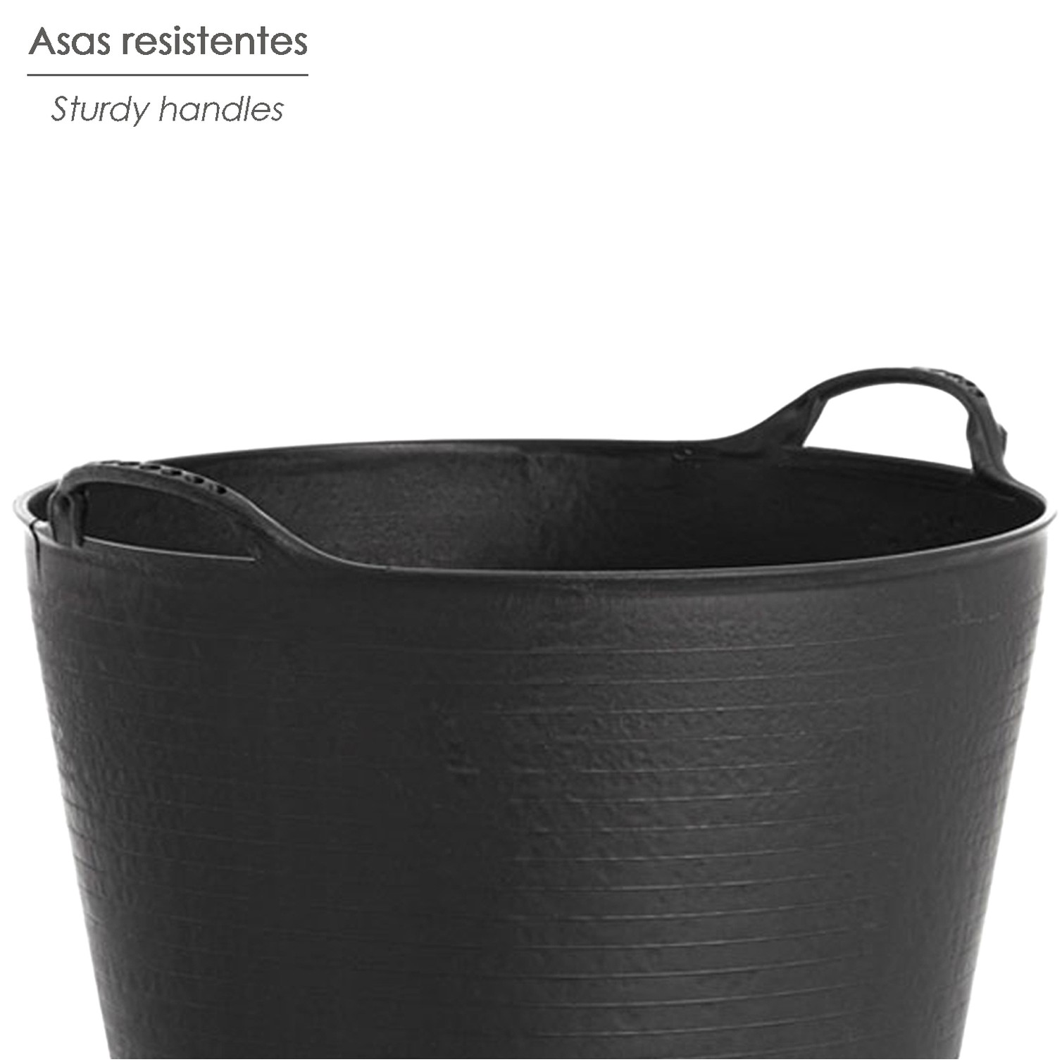 Capazo Plastico Negro Numero 42