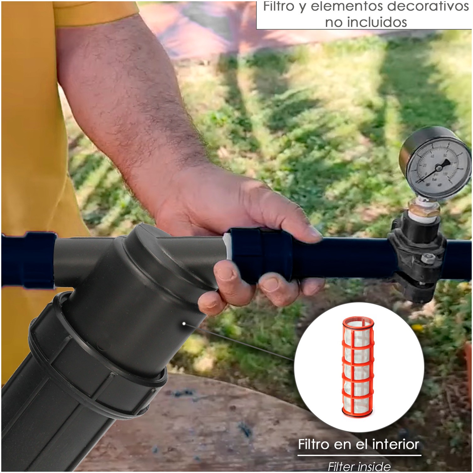 Recambio Filtro Malla 1" Para Sistema De Goteo (100 Mesh) Riego Por Goteo, Microaspersión, Riego Por Nebulizacion