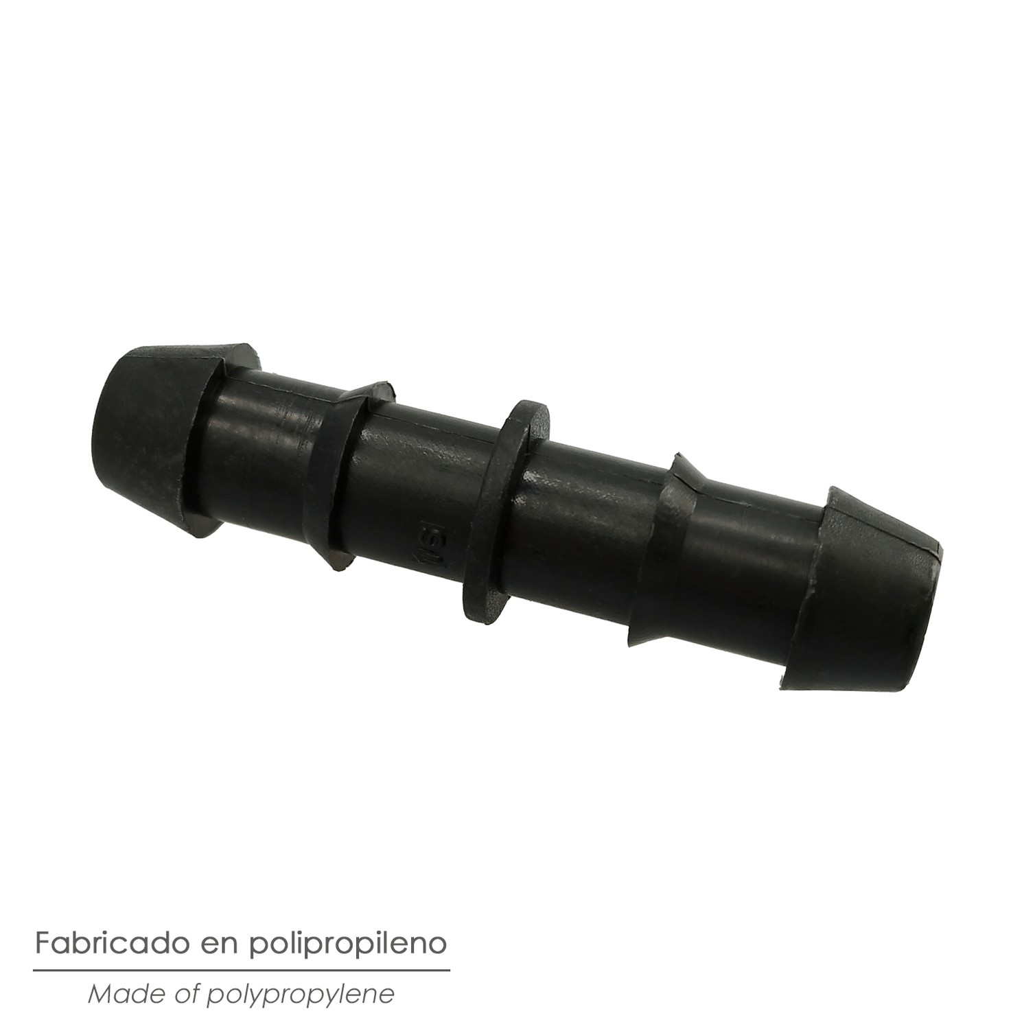 Enlace Simple Para Tuberias Goteo Ø 16 mm. (Bolsa 100 Piezas) Riego Por Goteo, Microaspersión, Riego Por Nebulizacion