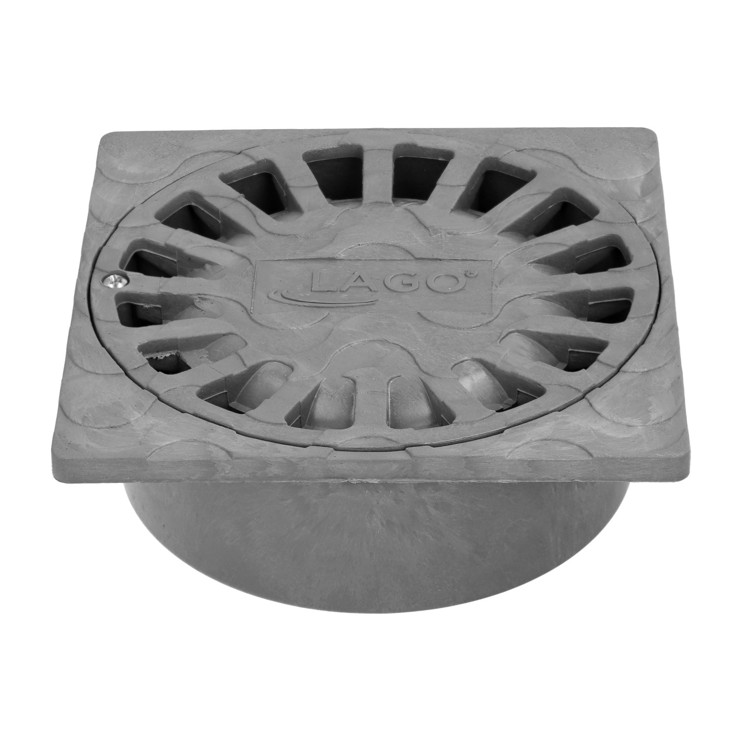 Sumidero Sifónico Pvc 15x15 cm. Salida De Ø 75 / 50 mm. desagüe, Desaguadero, Tragadero, Alcantarilla,