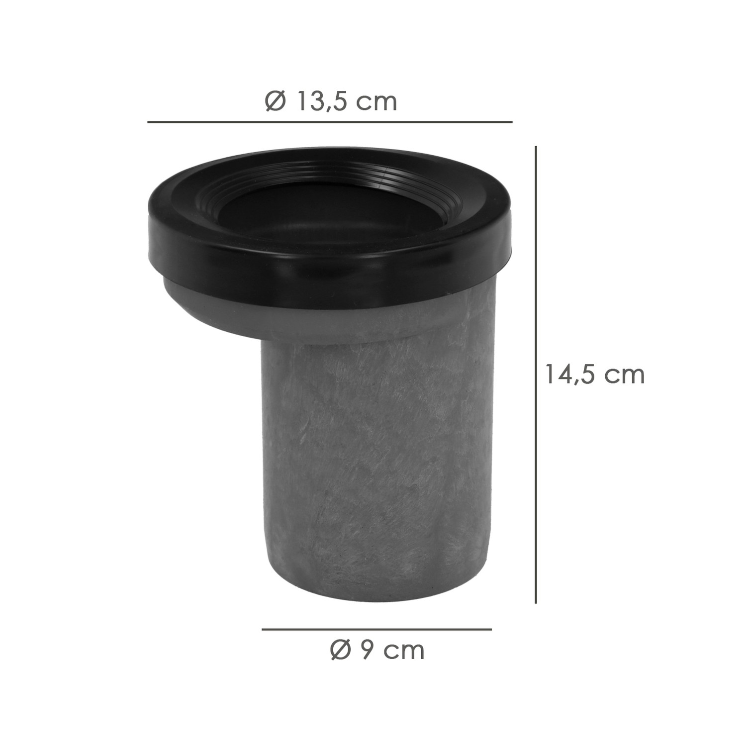 Manguito Inodoro Pvc Excentrico 90 Mm