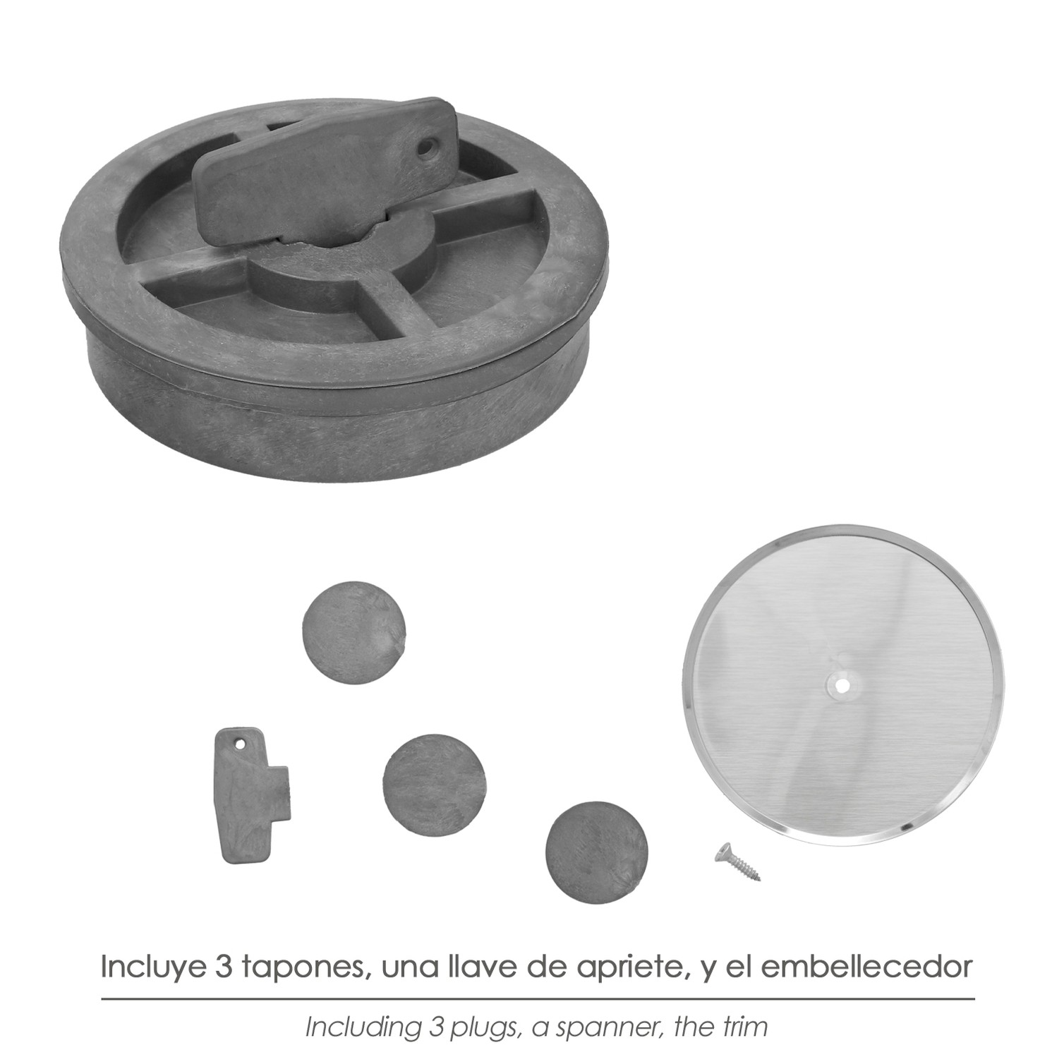 Tapa Bote Sifónico PVC Ø 110 mm.