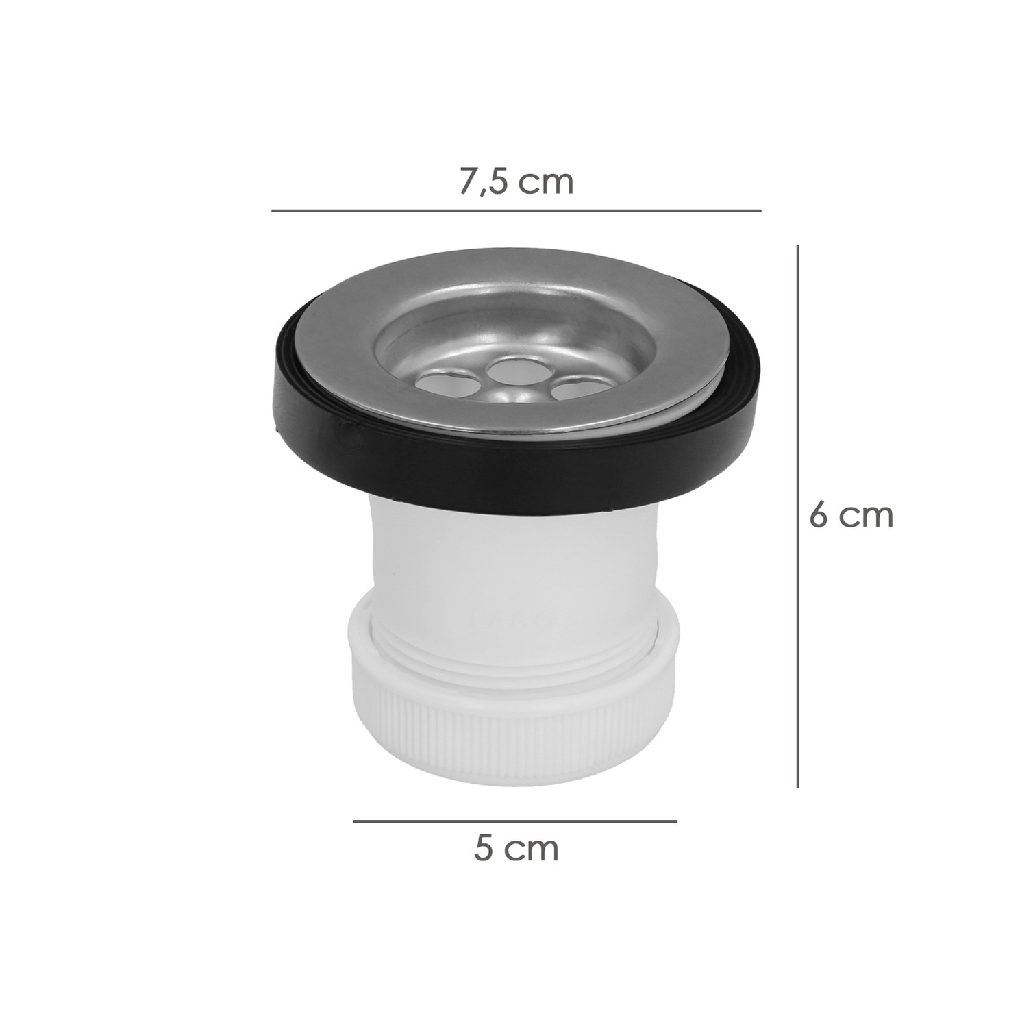 Válvula Lavabo / Bide Con Tapa y Cadena 1 1/2" Salida Ø 40 Mm