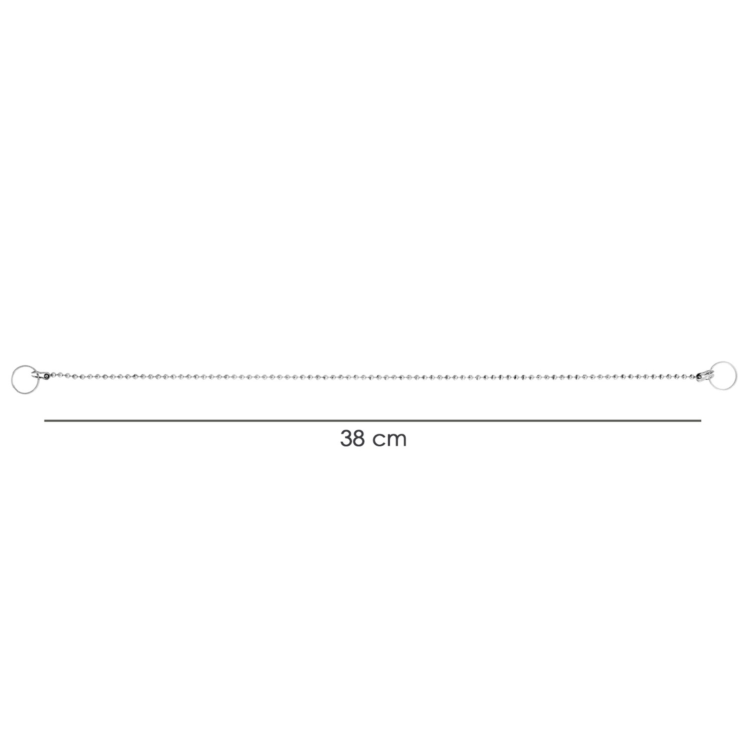 Cadena De Bolas 380 mm. Cadena Para Tapon Lavabo, Cadena Tapon Fregadero,