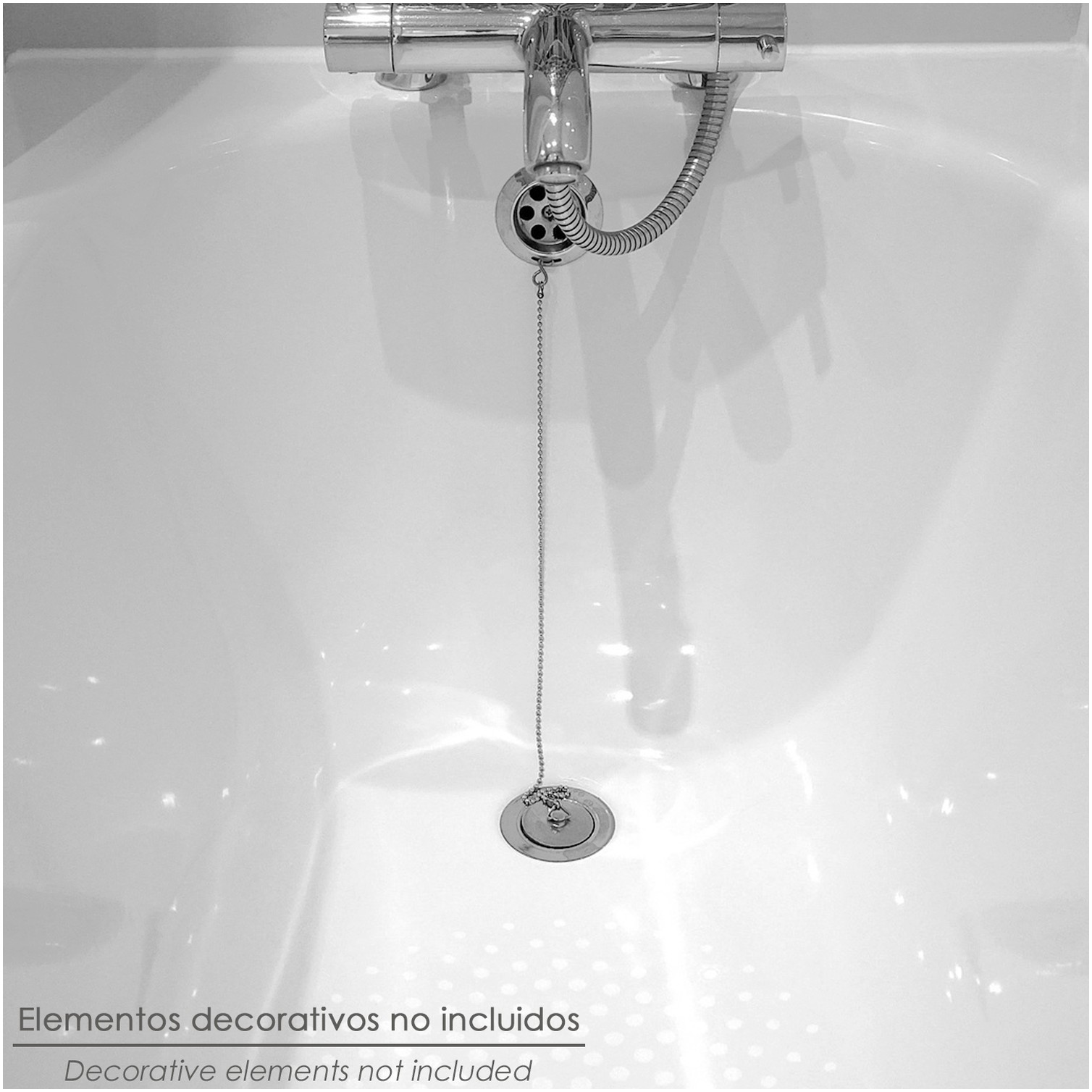 Cadena De Bolas 380 mm. Cadena Para Tapon Lavabo, Cadena Tapon Fregadero,