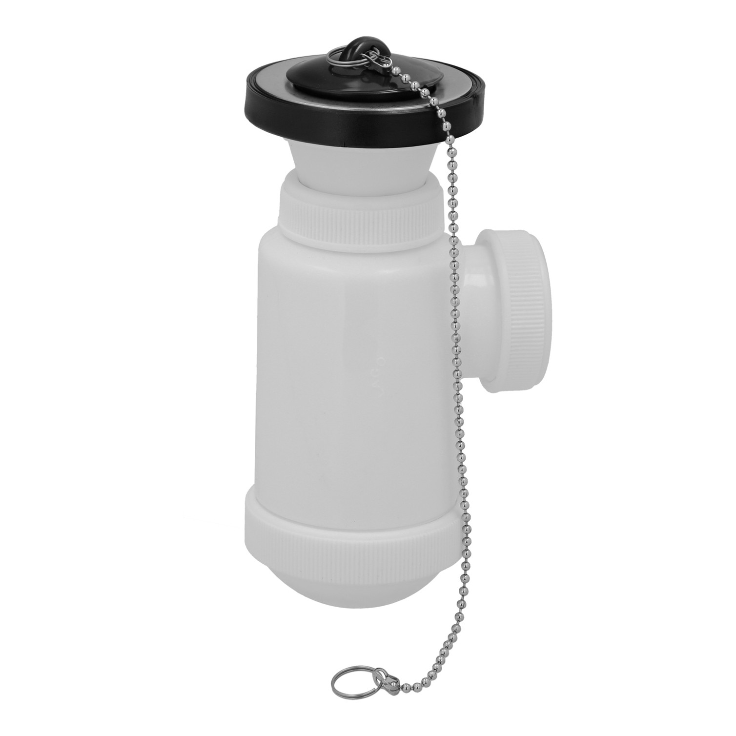 Sifon Botella Extensible 1 1/2 Con Válvula y Tapón