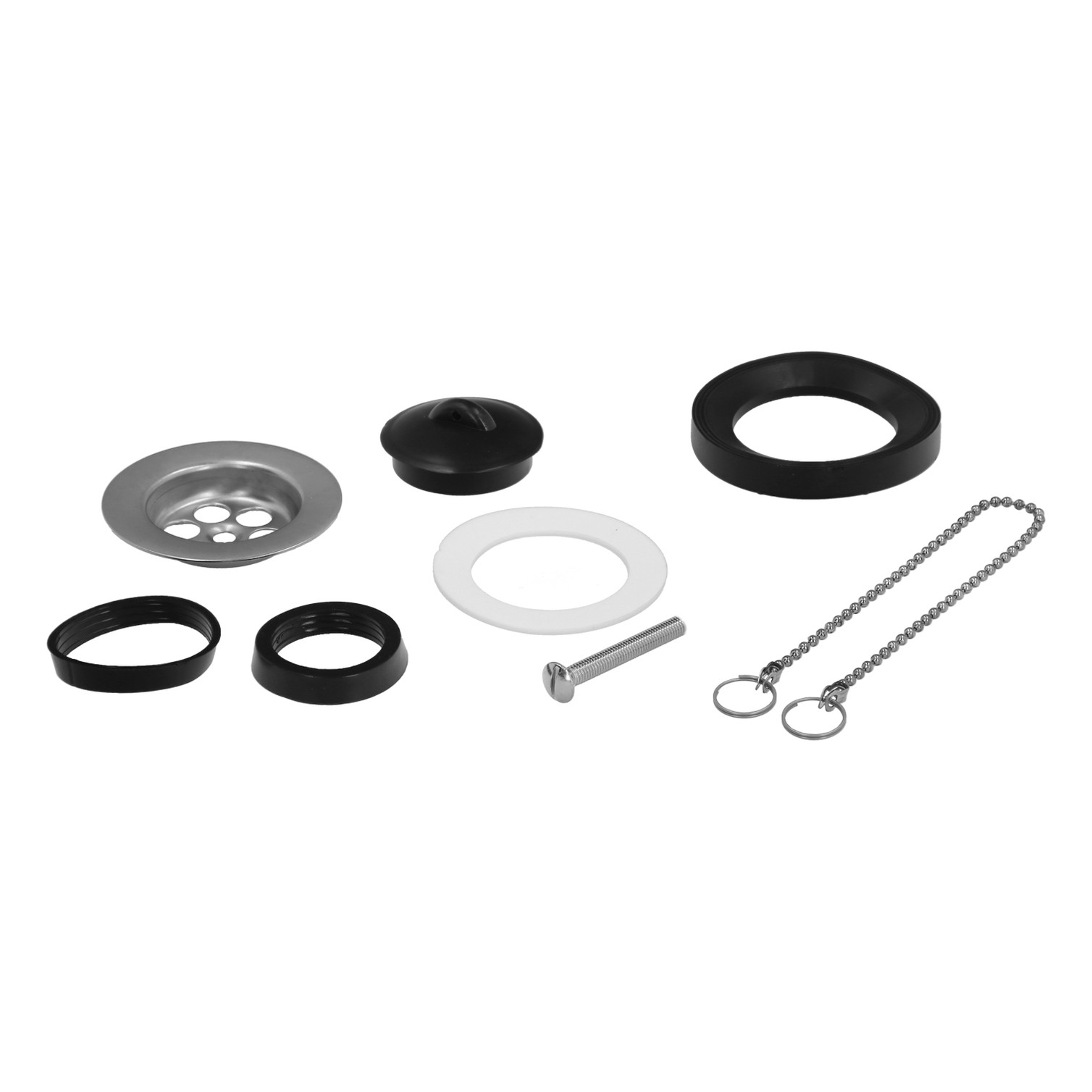 Sifon Curvo Extensible Con Valvula y Tapon 1 1/2" Ø 40 Mm