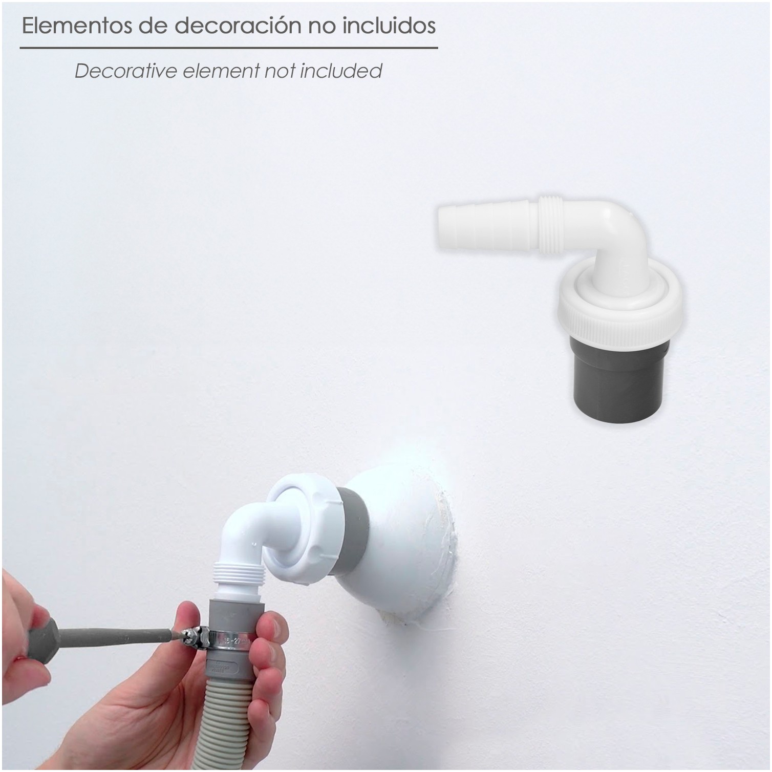 Conexion Macho PVC Toma Lavadora / Lavavajillas