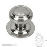 Pomo Puerta Seta Color Inox Oryx