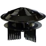 Sombrero Color Negro Universal Para Estufa de Ø 80 a Ø 150 mm.