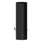 Wolfpack Tubo de Estufa Acero Vitrificado Negro Ø 100 mm. Con llave Estufas de Leña, Chimenea, Alta resistencia, Color Negro [+3 variaciones de Medida Disponibles]