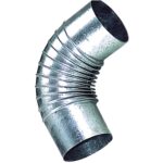 Codo Estufa Galvanizado de 100 mm. 90°. [+5 variaciones de Medida Disponibles]