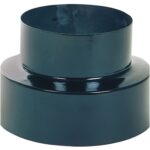 Reducción Estufa Vitrificado Color Negro de 120 a 100 mm.