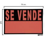 Cartel Se Vende 70x50 (Alt.) cm.