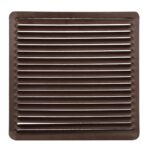 Rejilla Ventilación Empotrar 17x17 cm. Aluminio Marron
