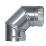 Codo Estufa Galvanizado de 200 mm. 90° (0,8 mm.)
