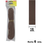 Cinta Persiana Wolfpack Marrón 18 mm. Rollo 6 Metros