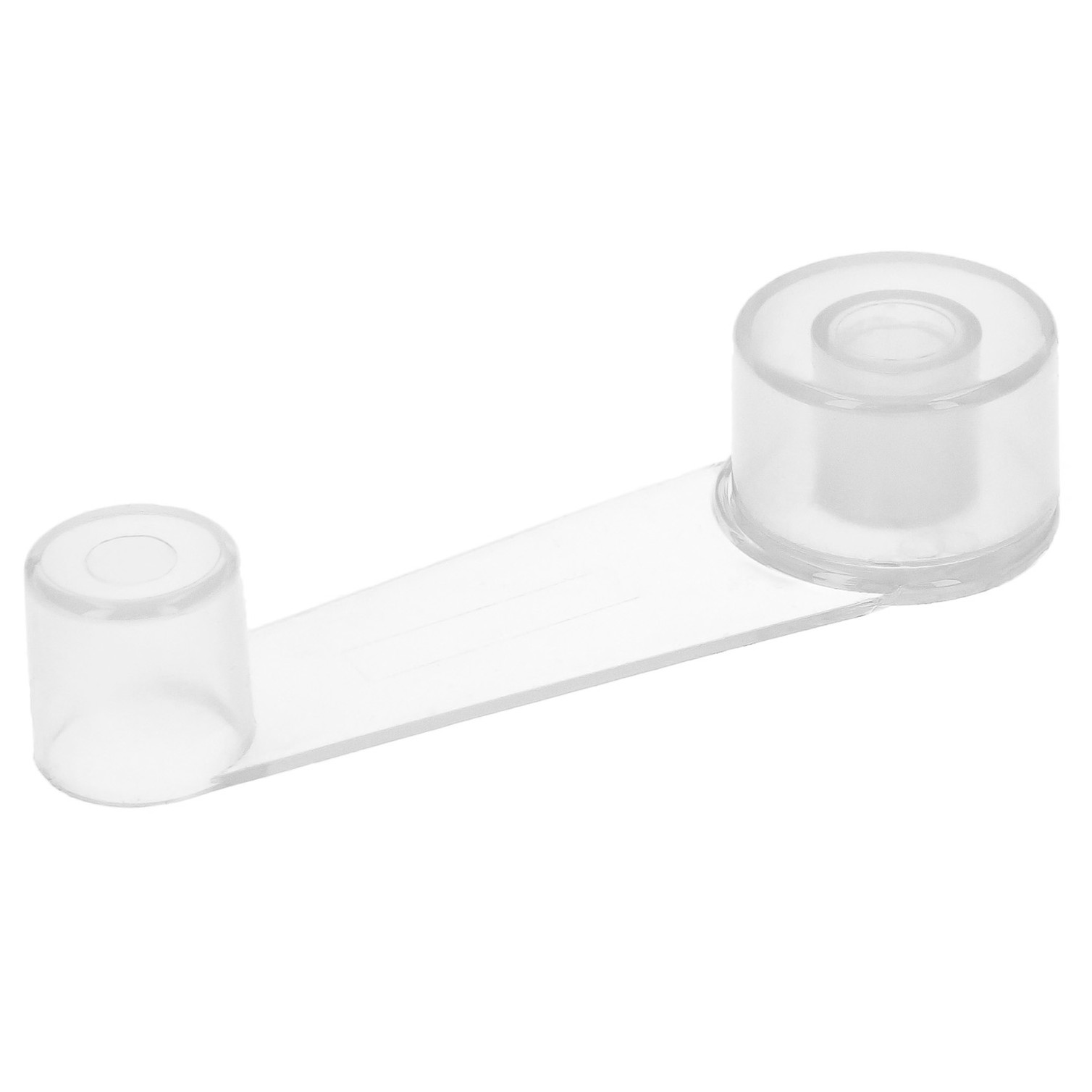 Tope Puerta Adhesivo con Retenedor Transparente