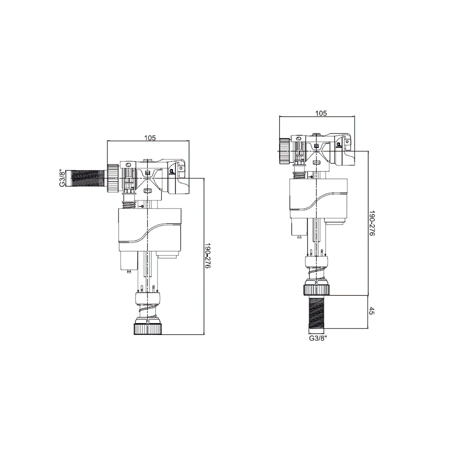 Grifo Flotador Compact Doble