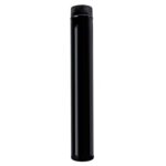 Wolfpack Tubo de Estufa Acero Vitrificado Negro Ø 90 mm. Ideal Estufas de Leña, Chimenea, Alta resistencia, Color Negro [+9 variaciones de Medida Disponibles]