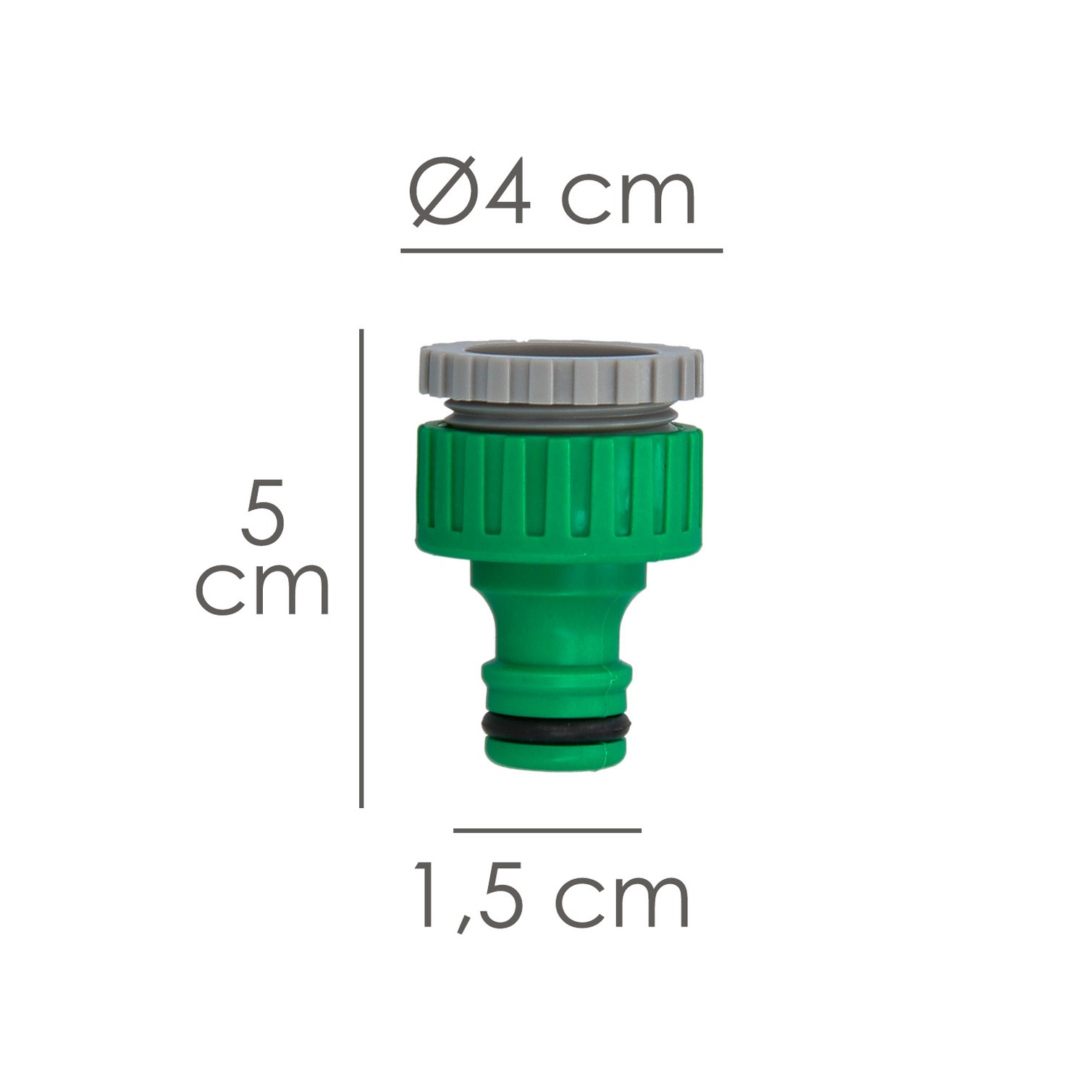 Adaptador Manguera Plastico 3/4-1/2" Hemba Blister