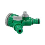 Adaptador Manguera Plastico 3/4 - 1" Hembra con 2 tomas Blister