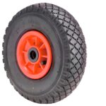 Rueda Carretilla Almacen / Sacos Neumática llanta plástico 20 mm.