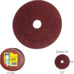 Disco Lija Hierro 115x22 mm. Grano 24 (Paquete 25 unidades) [+5 variaciones de Grano Disponibles]