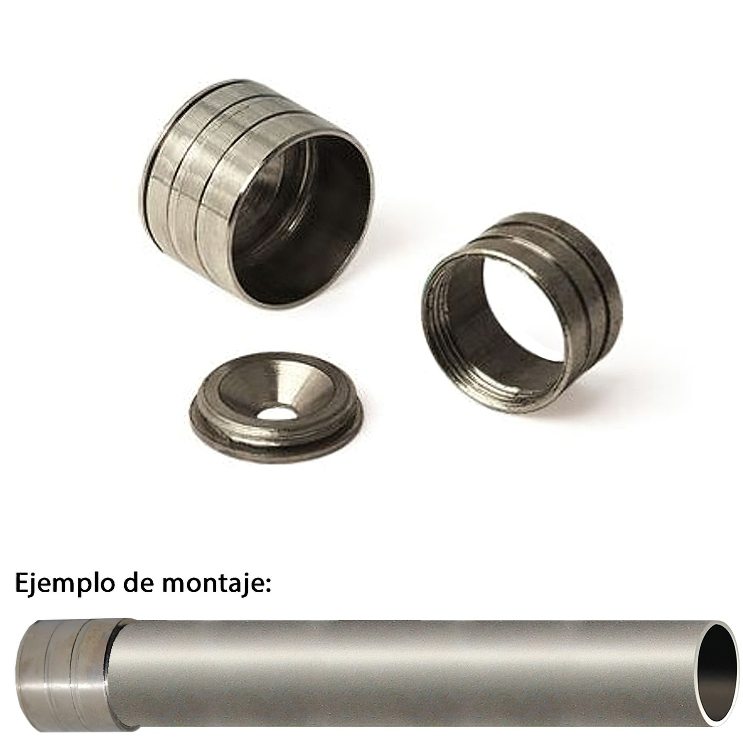Soporte Barra Armario A Pared Ø 12 mm. Enchufe Laton Niquel (Cromada)