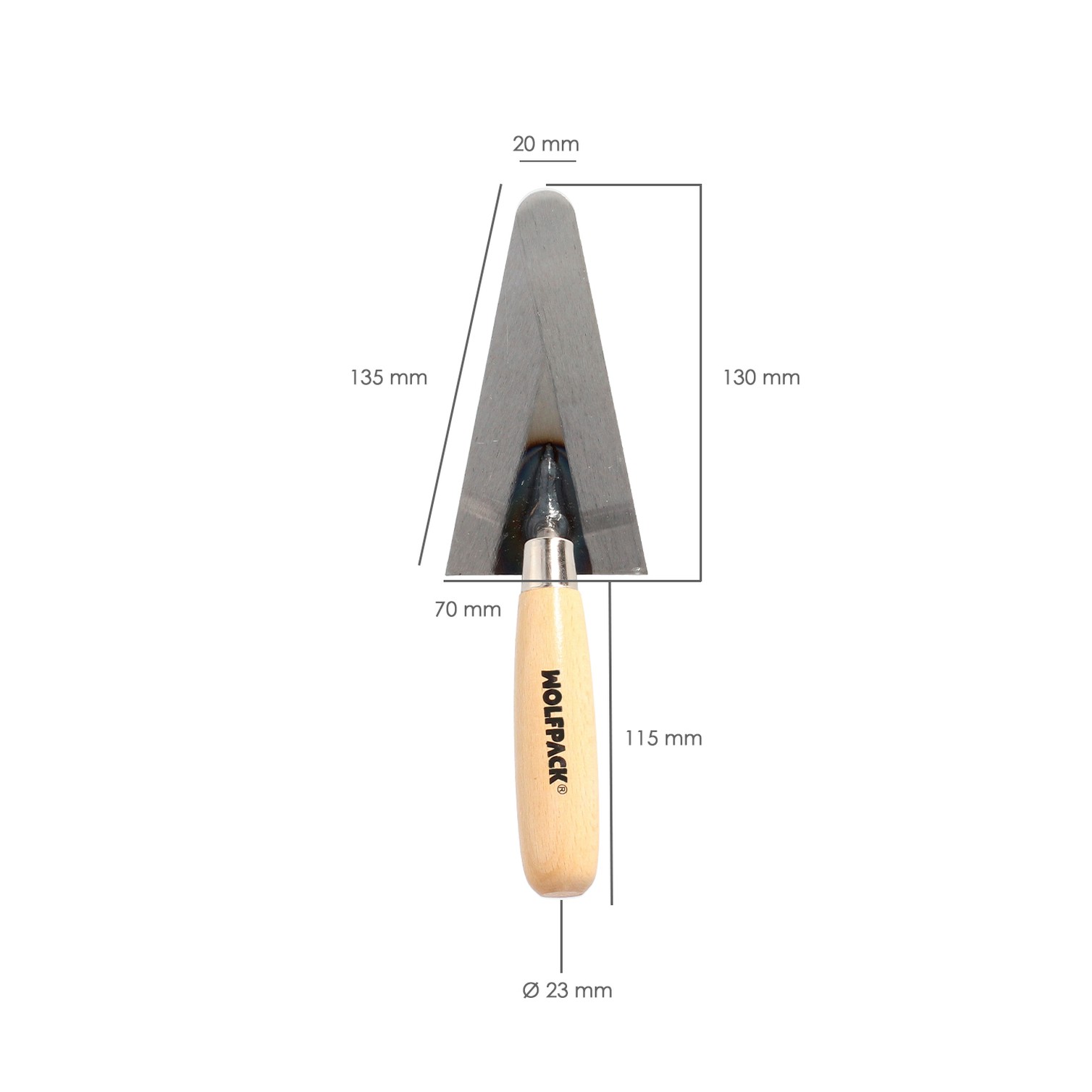 Paletin Wolfpack Plus Mango Madera 342/130 mm.