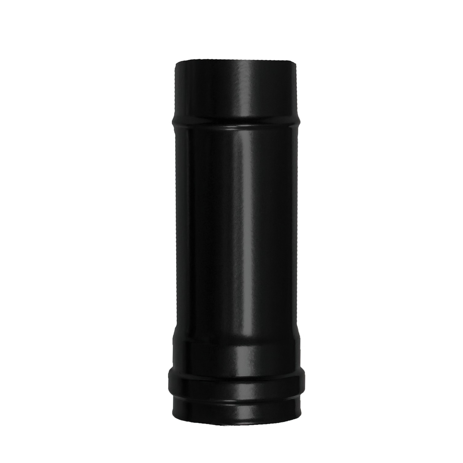Wolfpack Tubo de Estufa Pellet Acero Vitrificado Negro Ø 80 mm. Longitud 25 cm. Estufas de Leña, Chimenea, Alta resistencia,