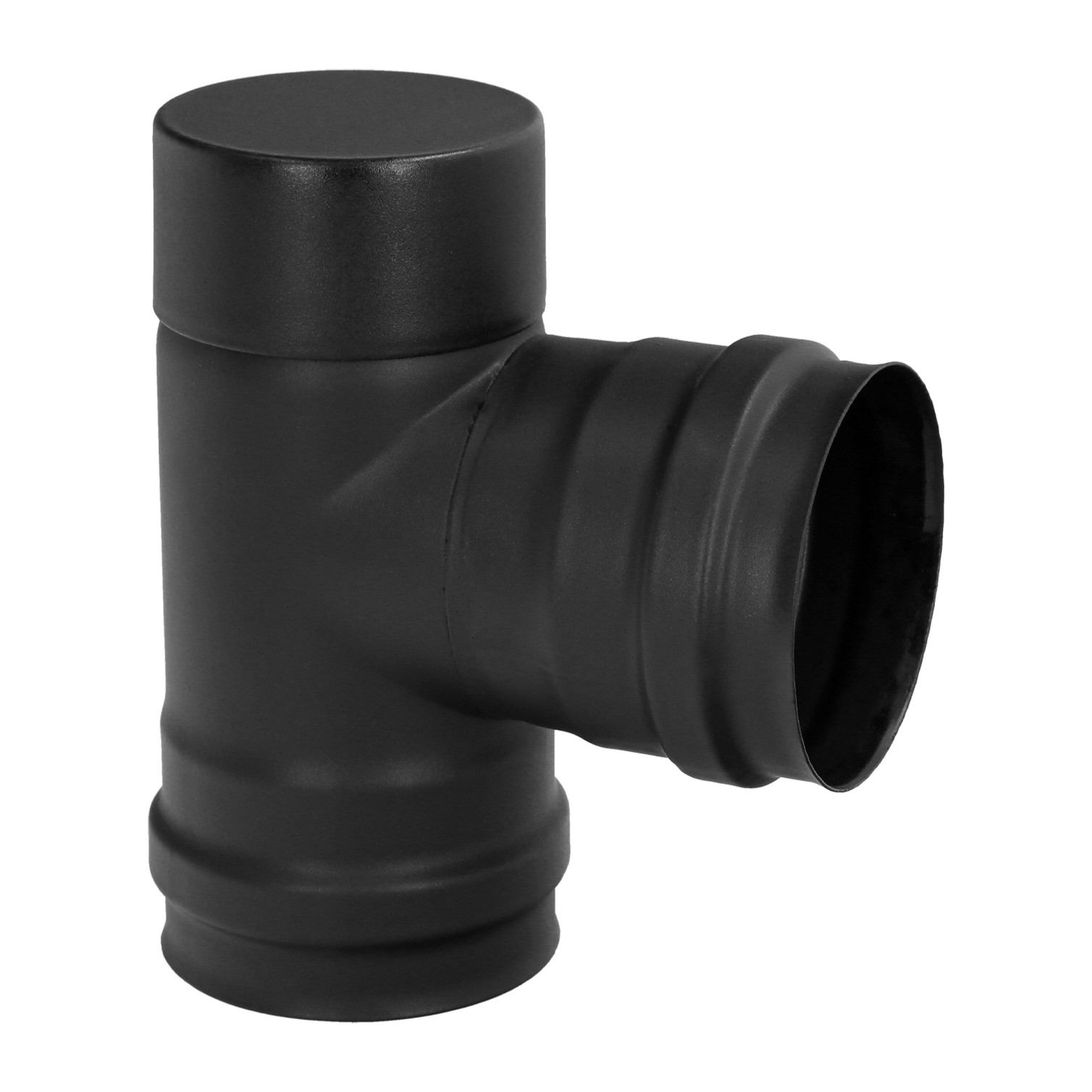Te con Tapa Estufa Pellet Vitrificado Ø80 Mm 90°