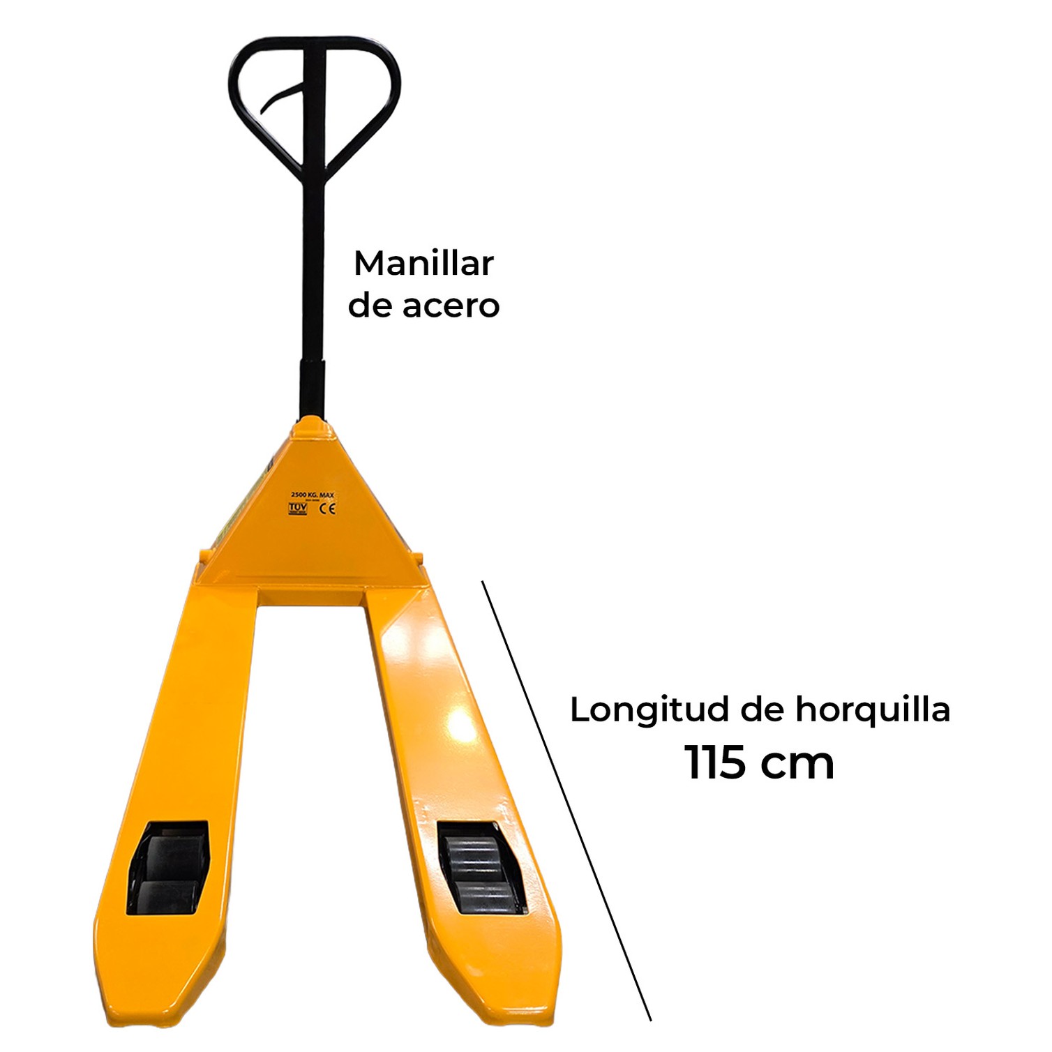 Transpaleta De Almacen Ruedas Poliuretano 2,5 T.