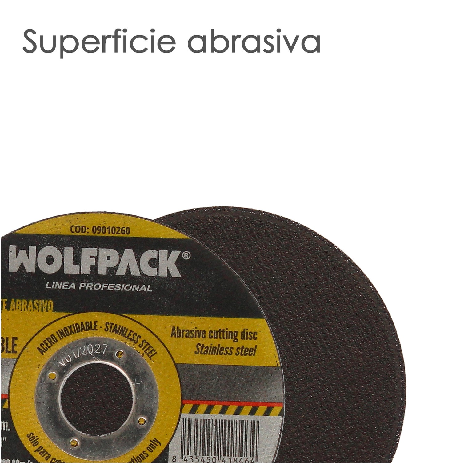 Disco Corte Abrasivo Acero Inoxidable Ø 115x Ø 22,2 mm Espesor 1,0 mm. Disco Radial / Amoladora Universal