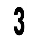 Numero Adhesivo 46x140 mm. Nº 3