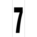 Numero Adhesivo 46x140 mm. Nº 7