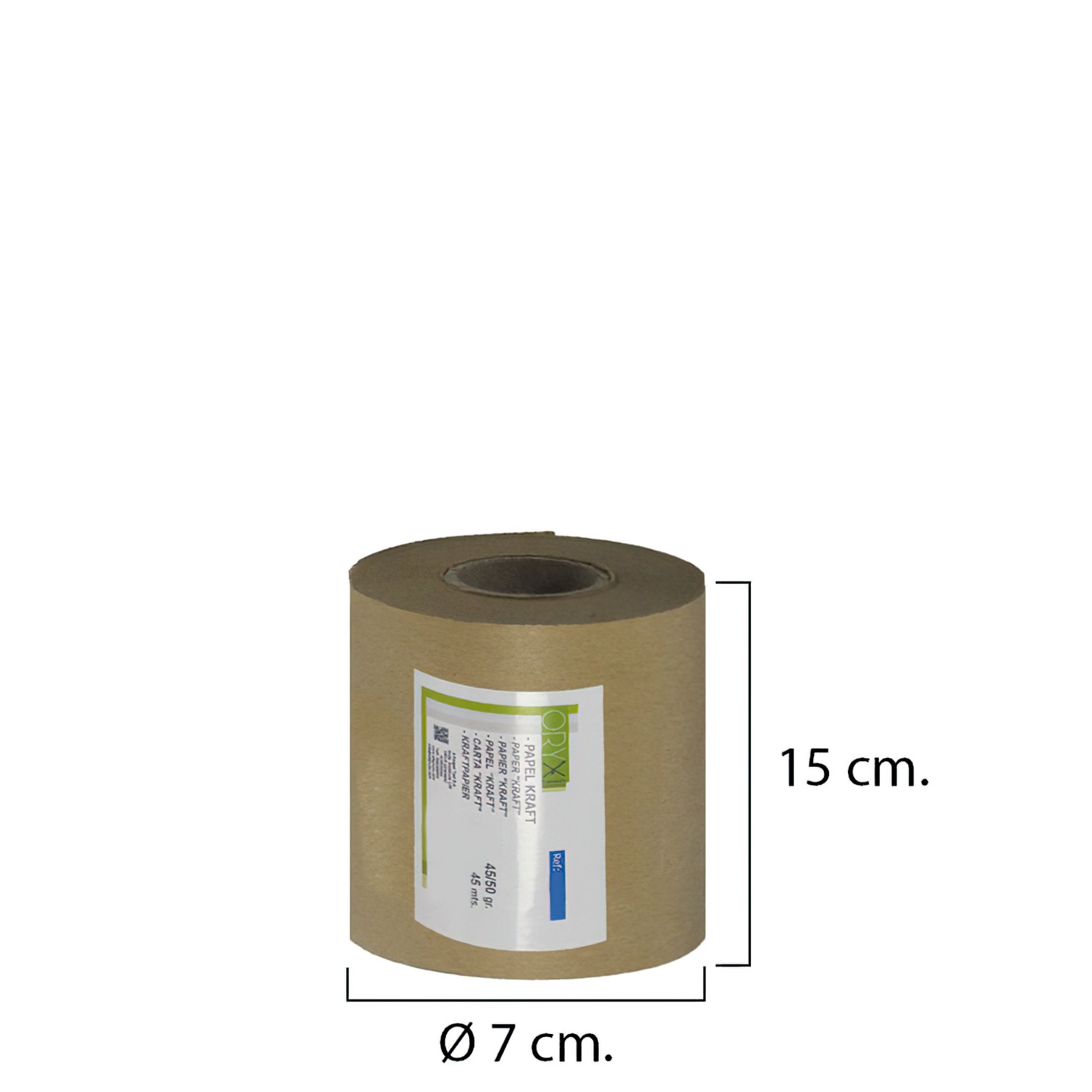 Papel Kraft 45 / 50 Gramos Rollo 15 cm. x 45 Metros
