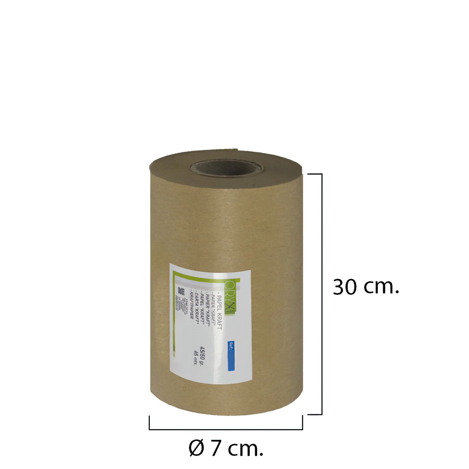 Papel Kraft 45 / 50 Gramos Rollo 30 cm. x 45 Metros