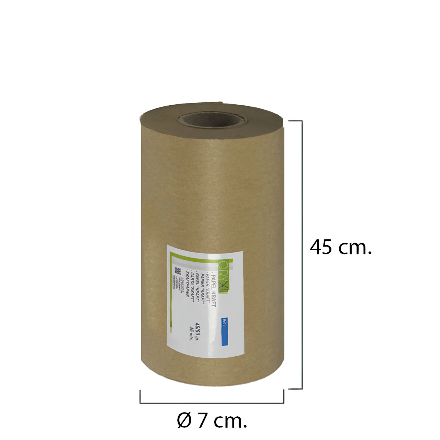 Papel Kraft 45 / 50 Gramos Rollo 45 cm. x 45 Metros