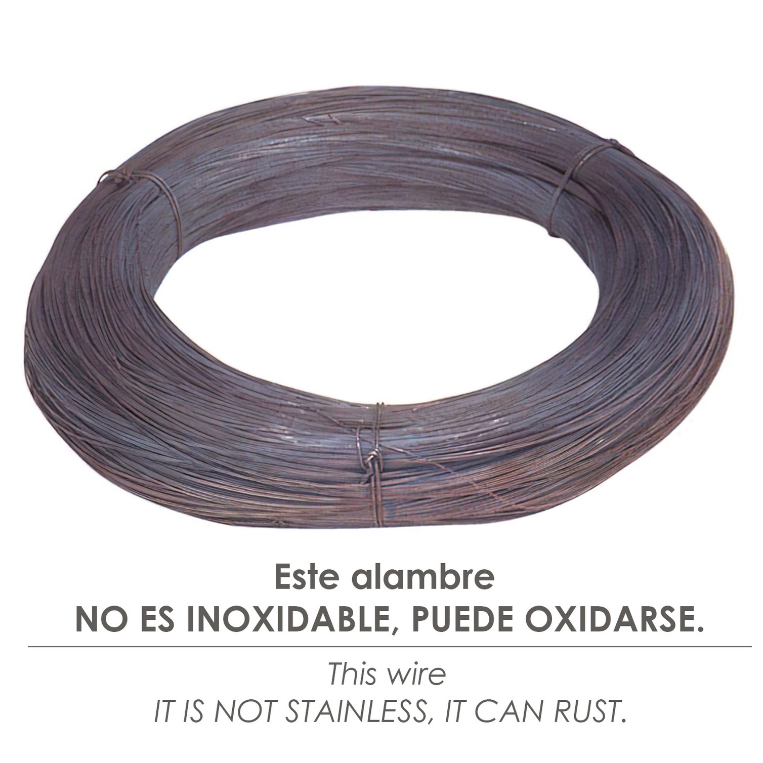 Alambre Recocido Rollo 25 kg. Nº8 - 1,3 mm.