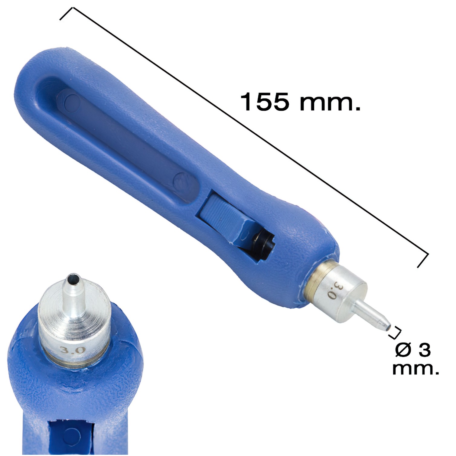 Punzon Para Tubos de Riego / Goteros / Goteos Ø 3 mm.