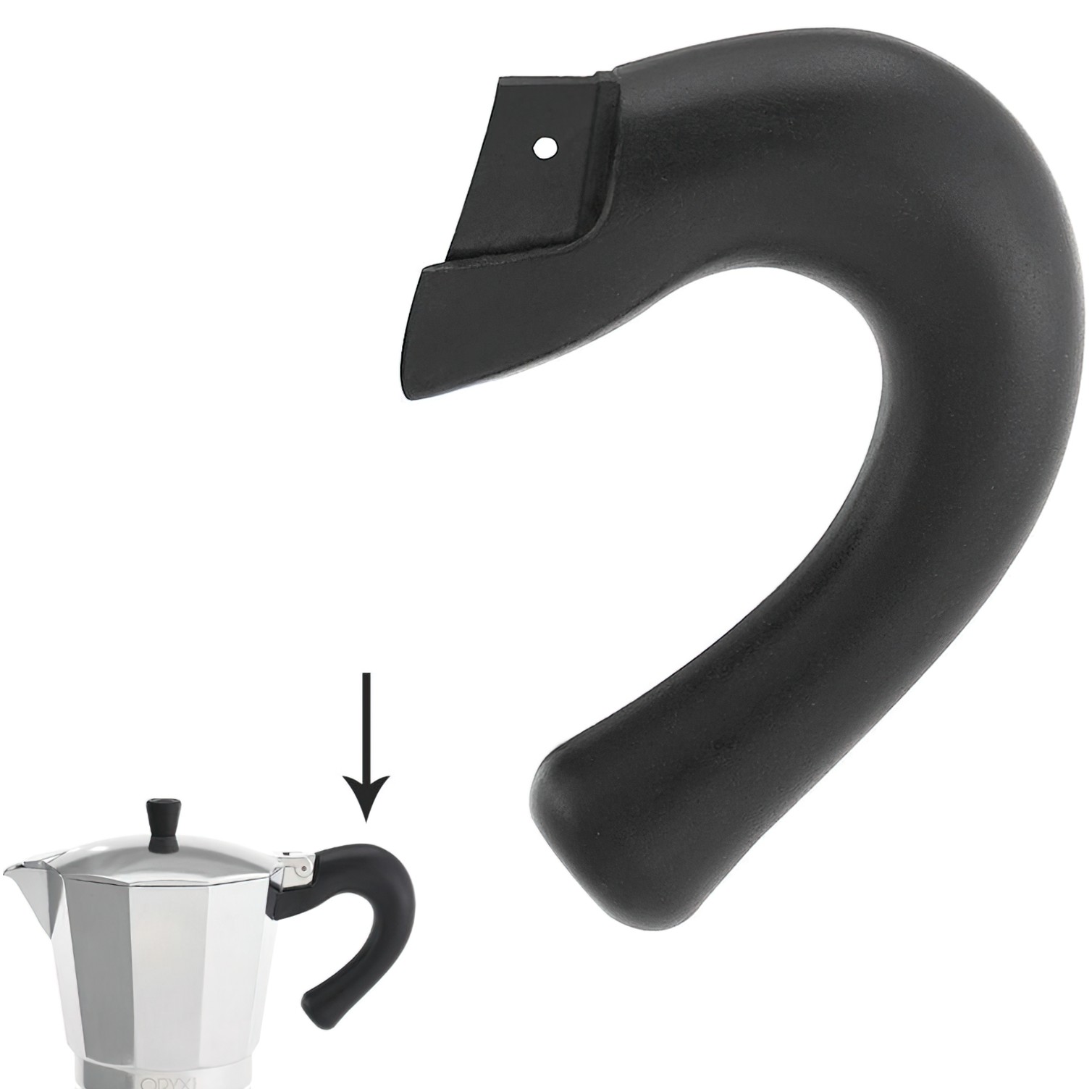 Mango Cafetera Aluminio Inducción 9 y 12 Tazas