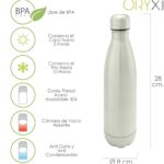 Botella Termica, Capacidad De 500 ML. Libre BPA, Acero Inoxidable, Antigoteo