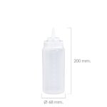 Botella Biberon Cocina Plástico 500 Ml.