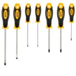 Juego Destornilladores Acero Cromo Vanadio 7 Piezas Con Mango Bimaterial