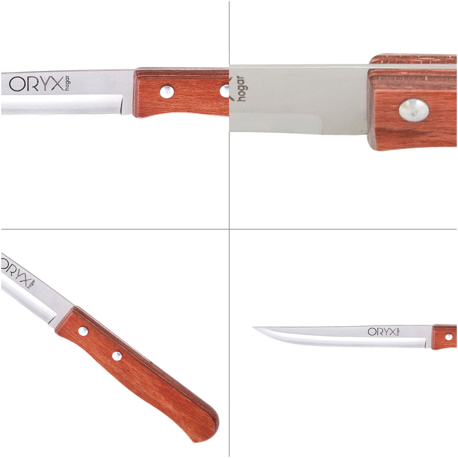 Cuchillo Montana Cocina Hoja Acero Inoxidable 13 cm. Mango Madera