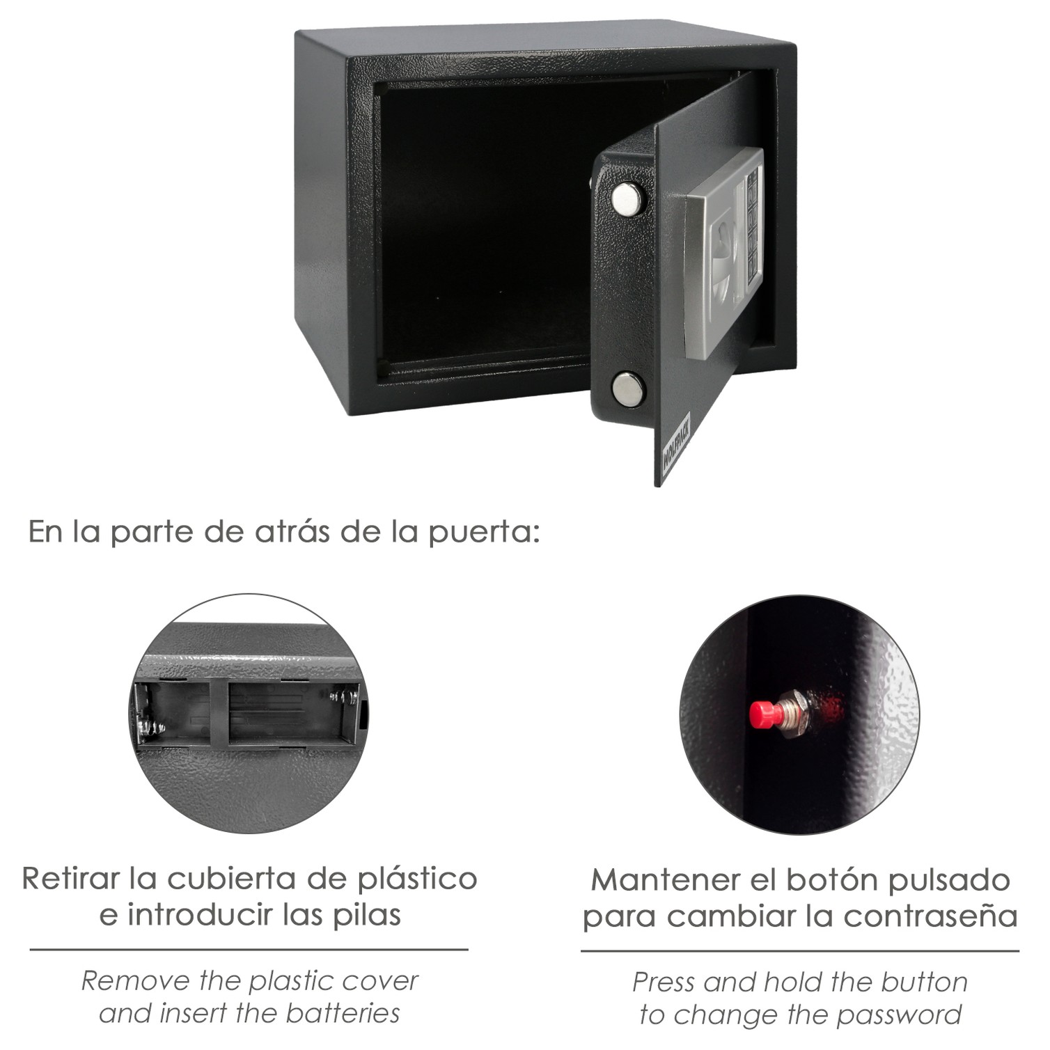 Cuchillo Grenoble Cocina Hoja Acero Inoxidable 13 cm. Negro